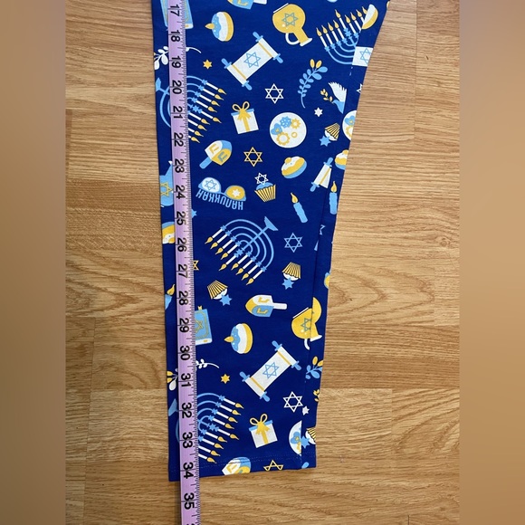 NWT Women’s Hanukkah Cotten leggings XL - Picture 9 of 9
